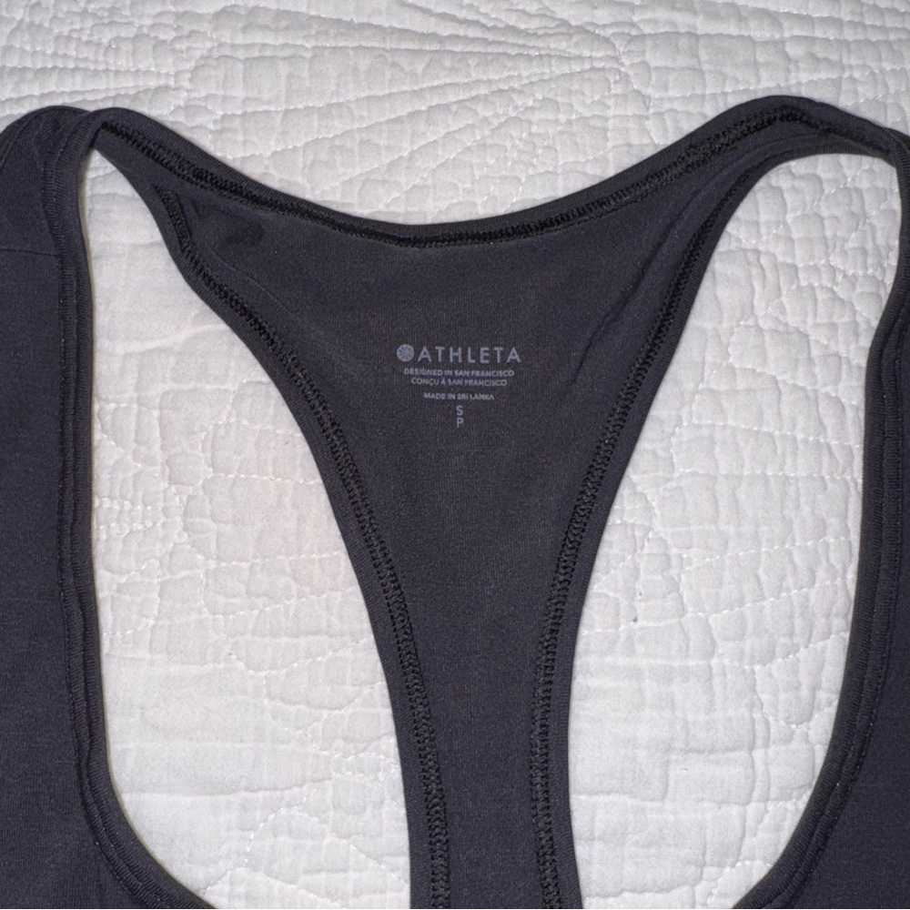 Athleta Black Racerback Tank Top - Picture 2 of 4